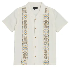 Pocket Detail Roark Gonzo Camp Shirt - Ivory
