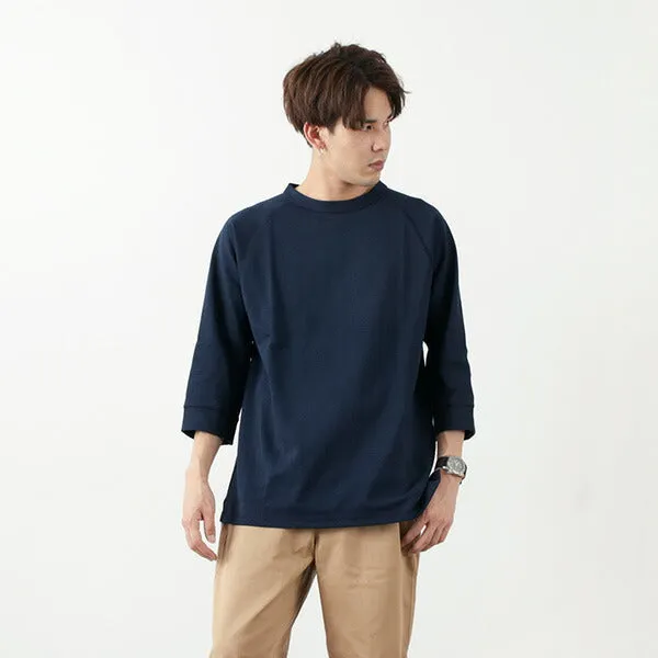 Beachwear Moisture Wicking Fabric ROCOCO / Hemmed Jersey Cotton Crew Neck Cut & Sew
