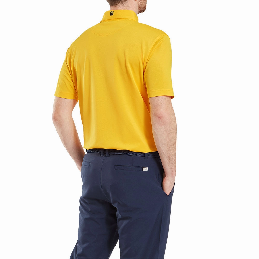 FootJoy Stretch Pique Solid Polo Shirt - Taxi Seasonal Casual Chill Wear