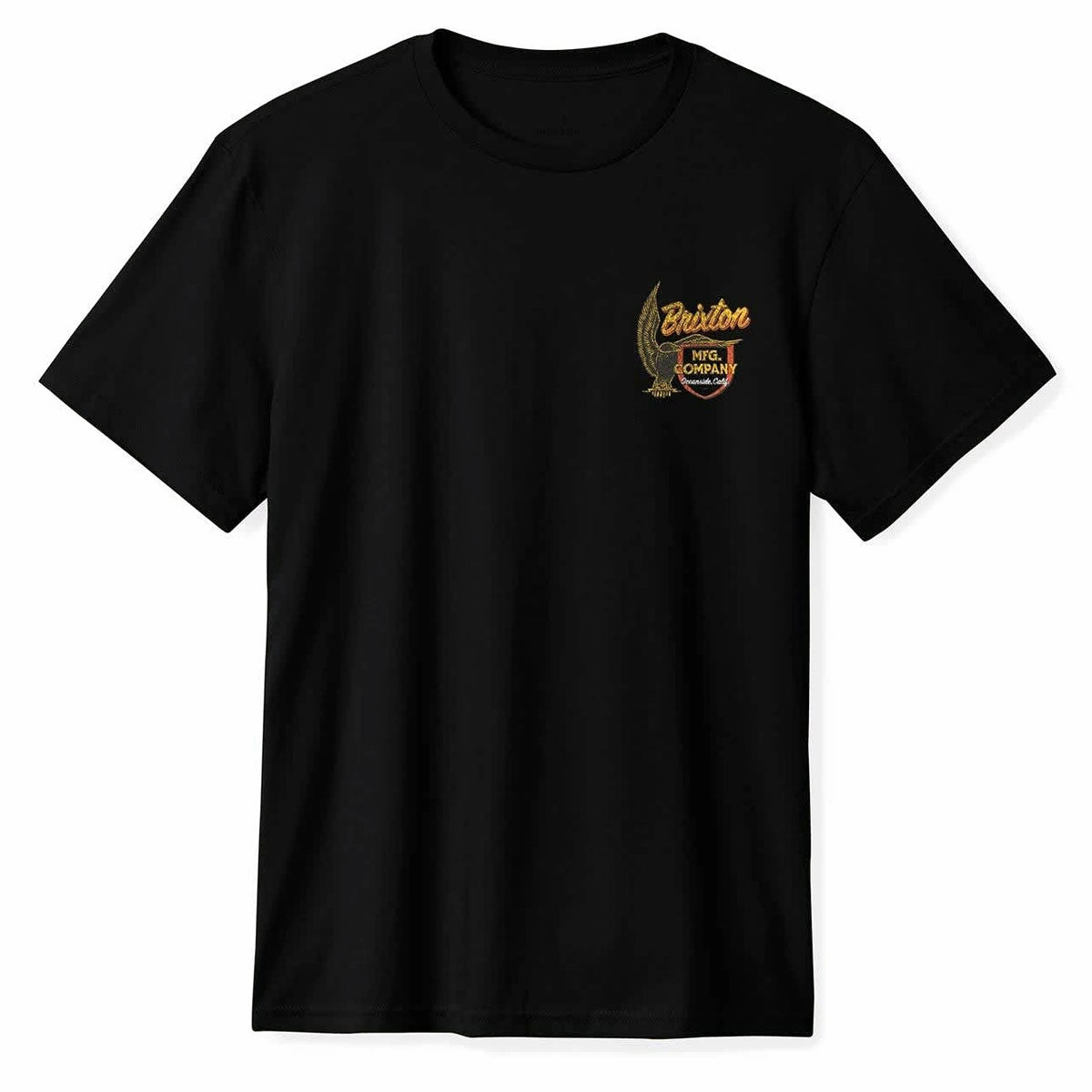 Brixton Highline T-Shirt - Black Worn Wash Comfy All-Day