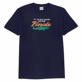 anti static Jenkem Florida T-Shirt - Dark Navy
