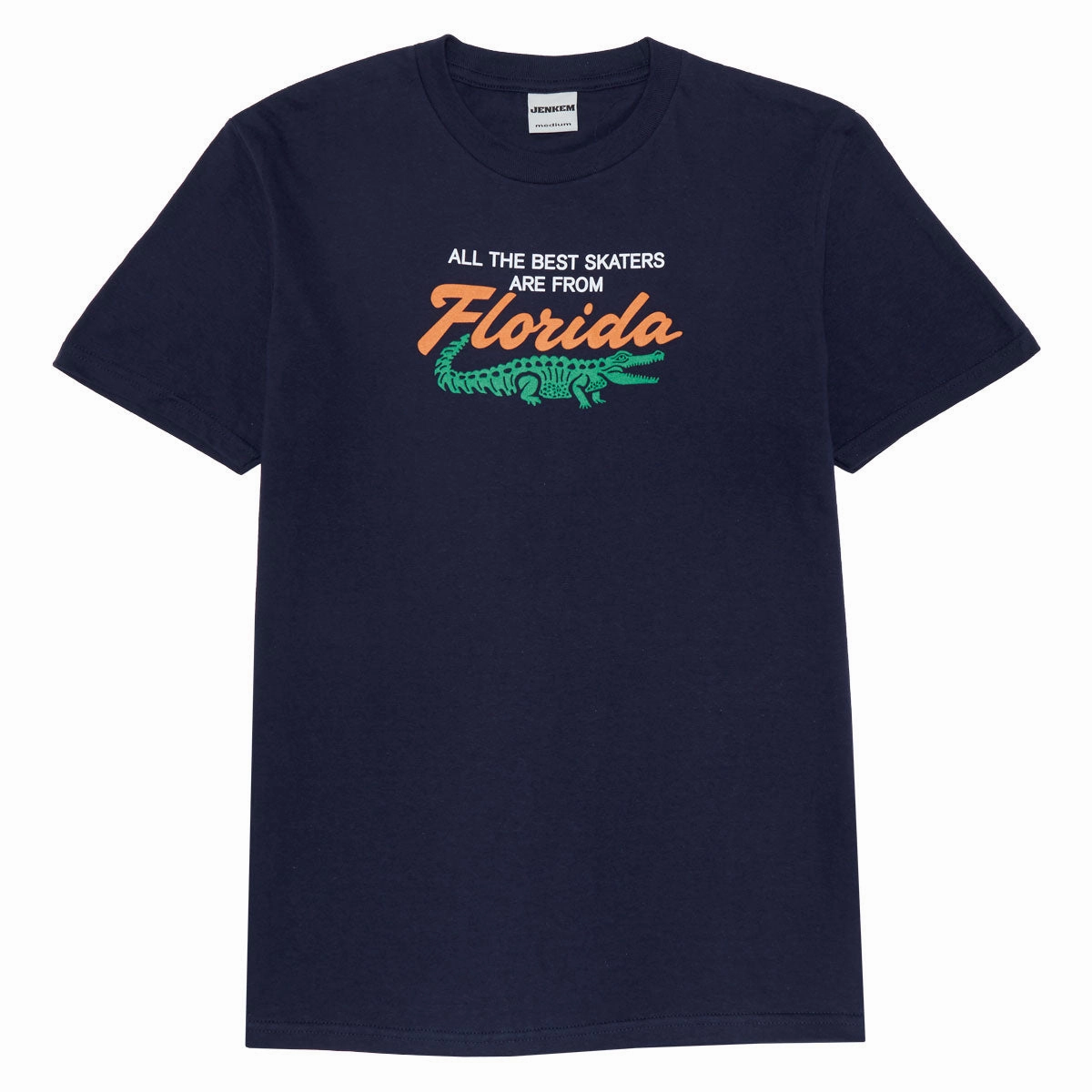 anti static Jenkem Florida T-Shirt - Dark Navy