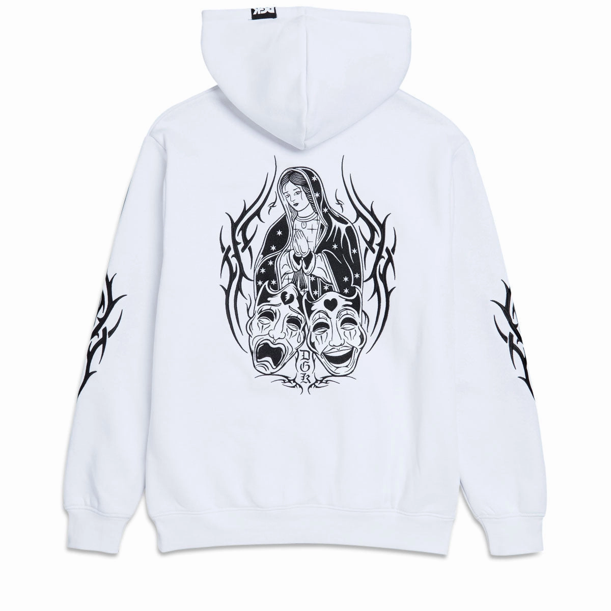 Reinforced Shoulder Panels DGK Varrio Hoodie - White
