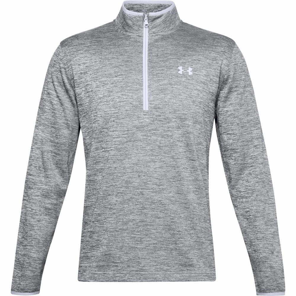 aesthetic features product solo confidence Under Armour Fleece 1/2 Zip Pullover - Halo Grey