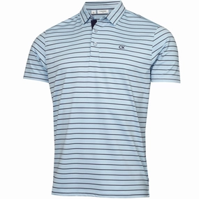 Calvin Klein Silverstone Polo Shirt - Blue/Evening Blue City Look slim fit