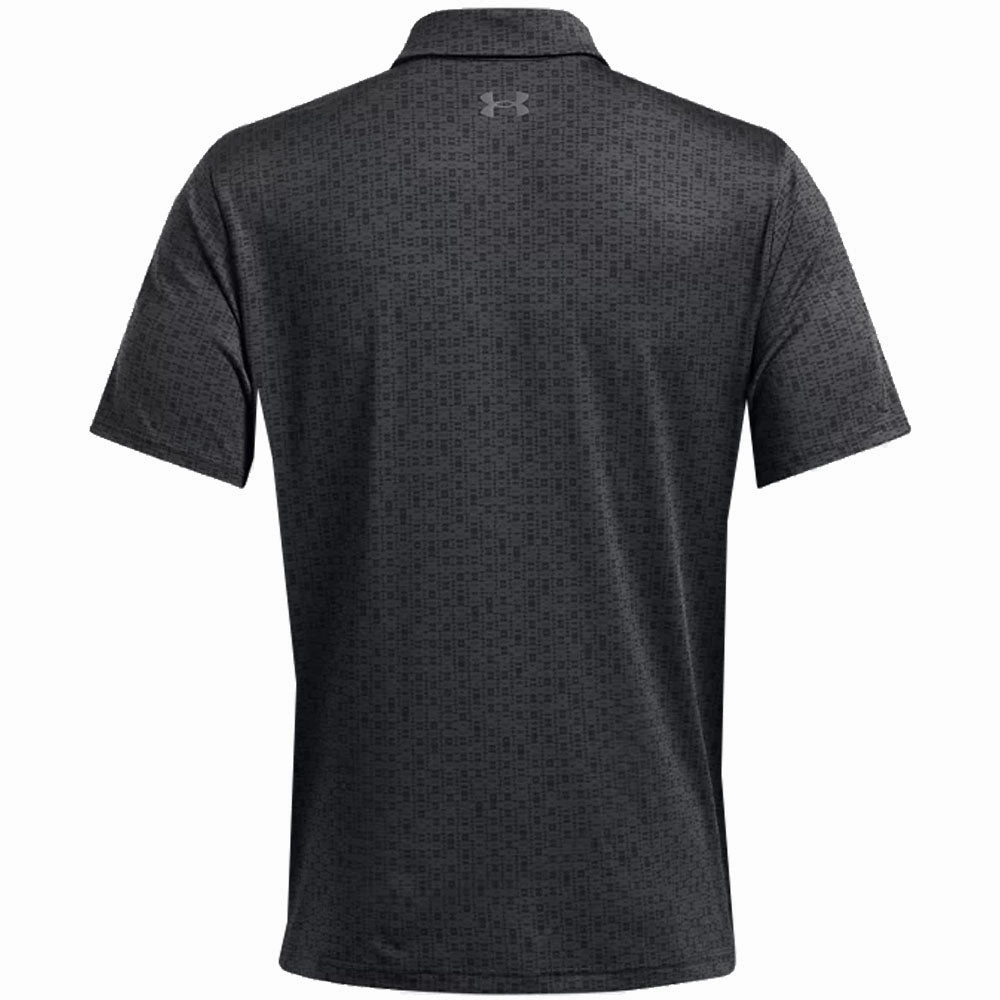 Under Armour Playoff 3.0 Printed Polo Shirt - Anthracite/Black EcoFriendlyDyes