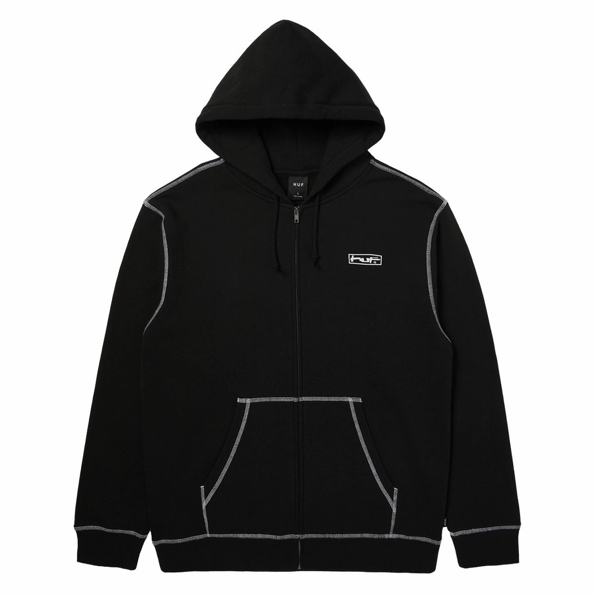 Limited Release semi-formal event HUF Stretch Zip Up Hoodie - Black