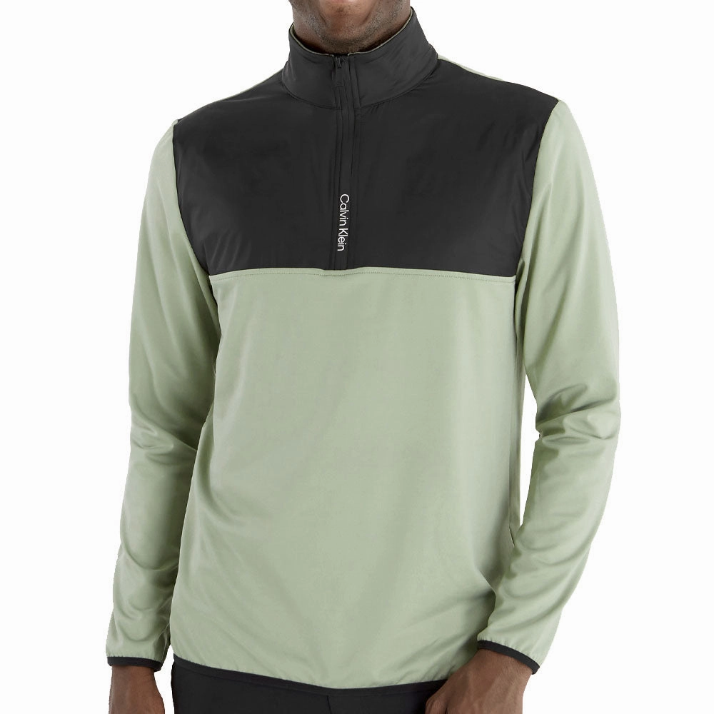 dancing suitable Calvin Klein Malden 1/4 Zip Pullover - Cameo Green