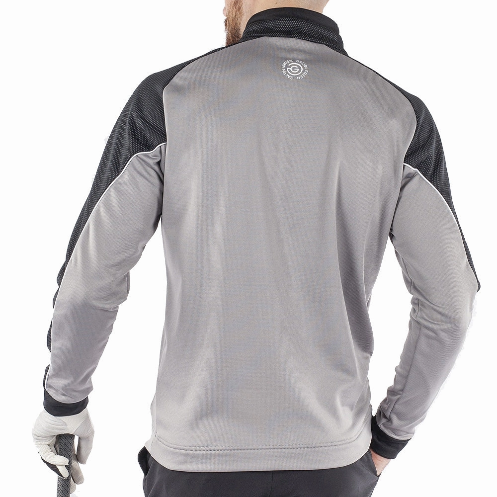 style test Galvin Green Daxton Insula 1/2 Zip Sweater - Sharkskin/Black