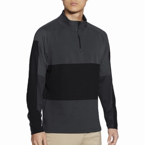Core Bold Nike Dry Vapor 1/2 Zip Golf Sweater - Black/Dark Smoke/Grey