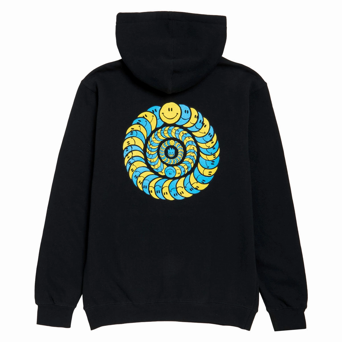 Spitfire Happy Classic Hoodie - Black Raglan sleeves Street Motion