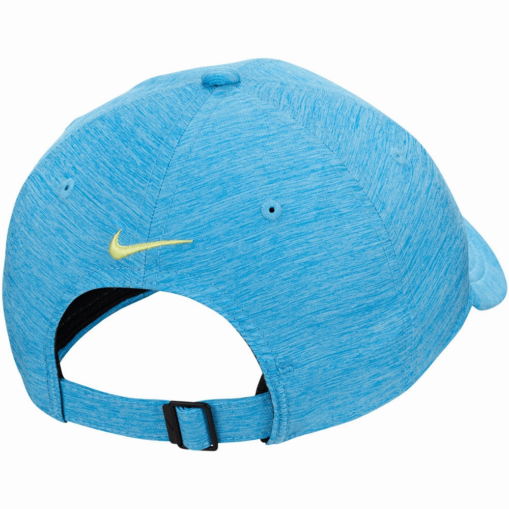 Nike Dri-FIT Club Structured Heathered Cap - Aquarius Blue/Photo Blue/Light Laser Orange Fun Festival Photo Friendly