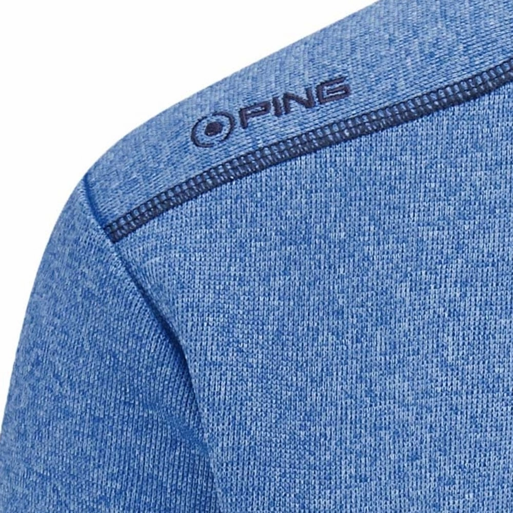 Ping Ramsey 1/2 Zip Pullover - Snorkel Blue Marl Vacation Style