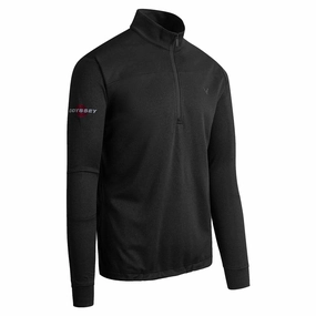 Minimalist Style embroidery accents Callaway Odyssey Waffle Pullover - Caviar