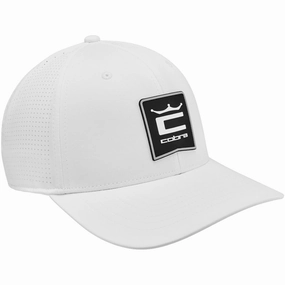 Embellished Detail Fun Patterns Cobra Crown C Patch Cap - White/Black