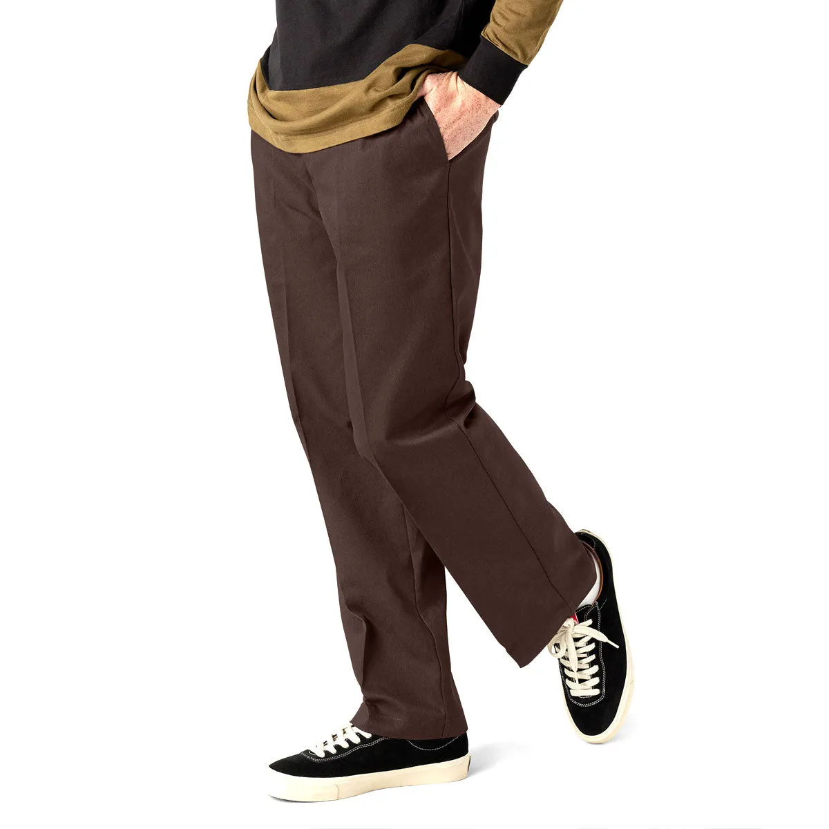Trendy Cut Dickies Regular Twill Skate Pants - Chocolate Brown 2025