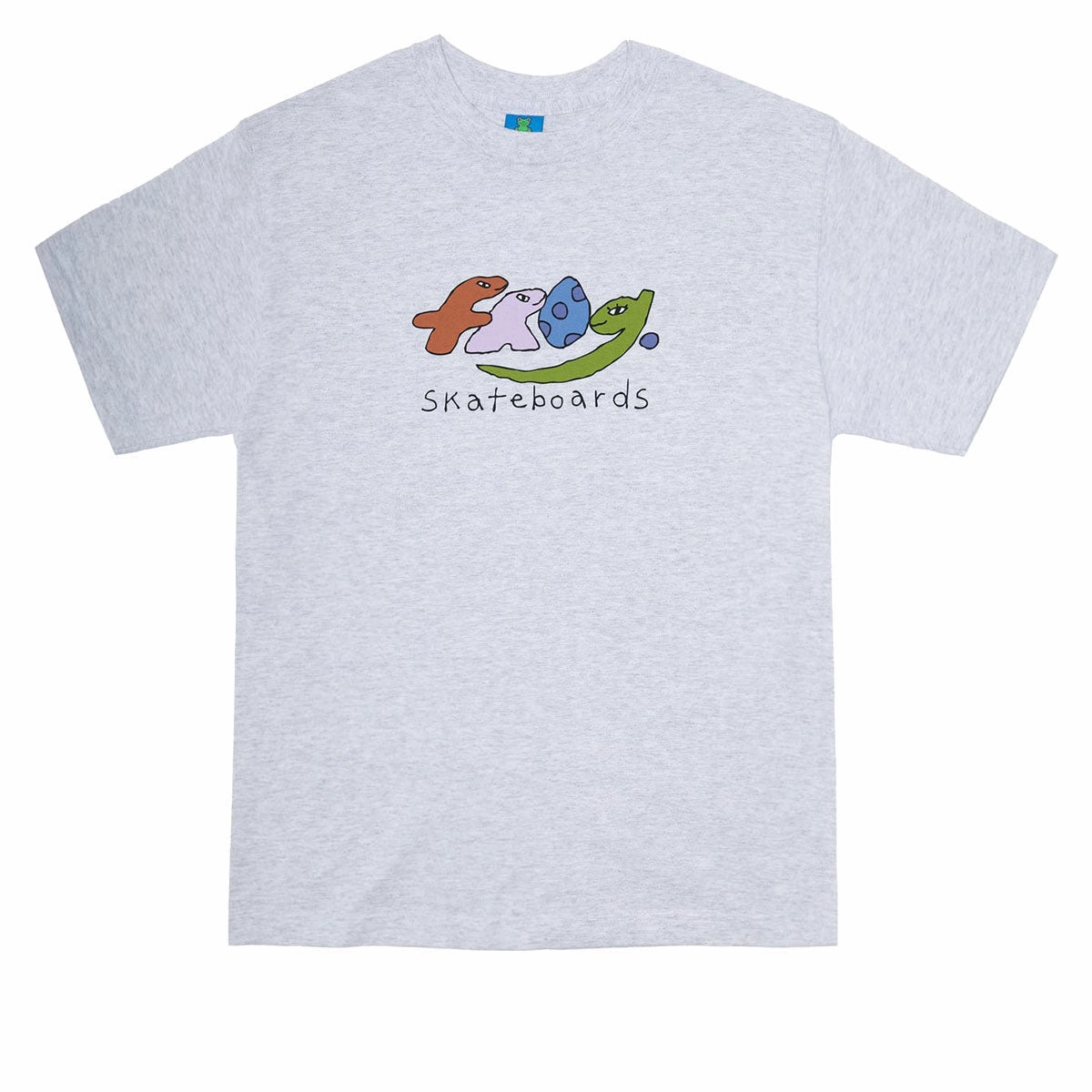 Frog Dino Logo T-Shirt - Ash Anti Static Fabric Simple and Comfortable