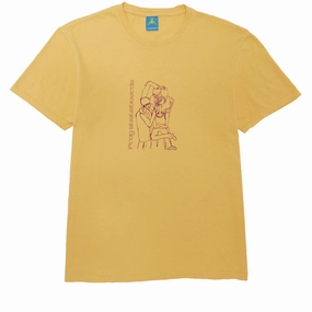 AntiStaticFinish Frog Make Up Artist T-Shirt - Old Yellow