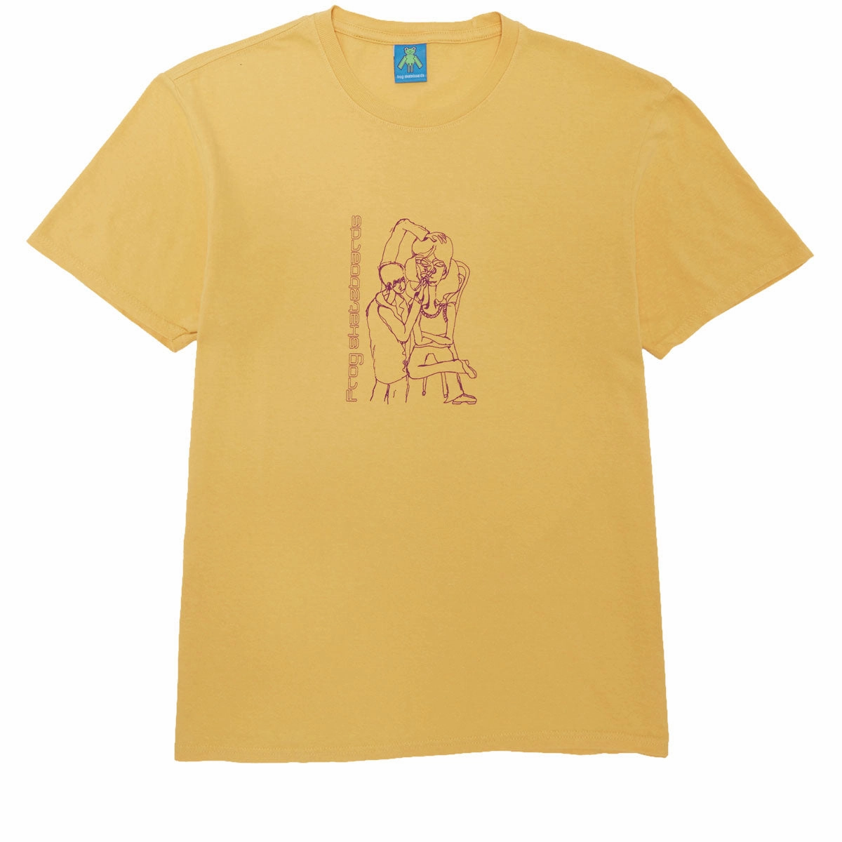 Frog Make Up Artist T-Shirt - Old Yellow Chic Style