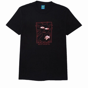 Fresh Outfit Premium Comfort Frog Shoulder Frog T-Shirt - Black