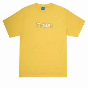 Frog Skoom Logo T-Shirt - Yellow Relaxed and Comfy Outdoor Trend Look