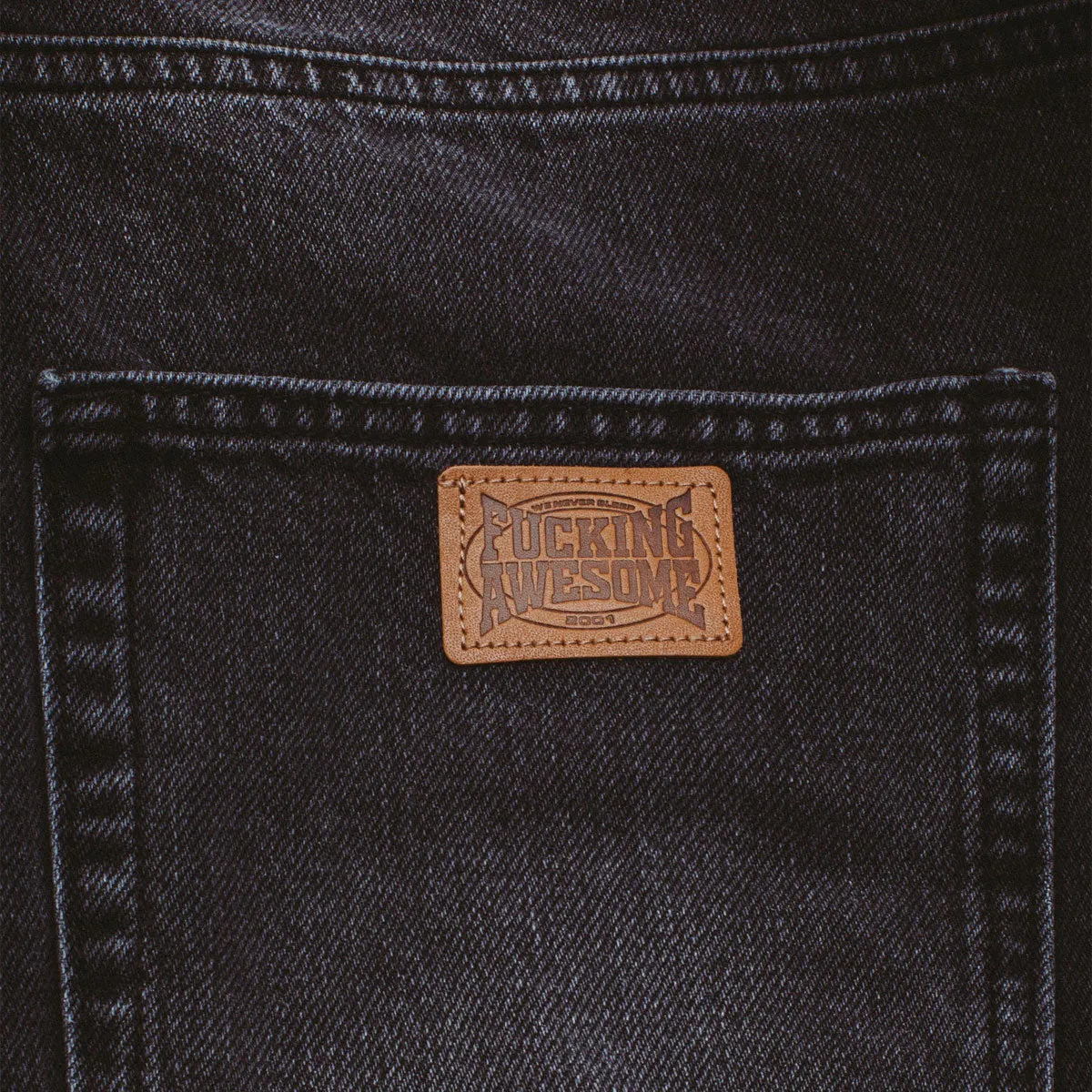 Cozy Look Fucking Awesome Fecke Washed Jeans - Black