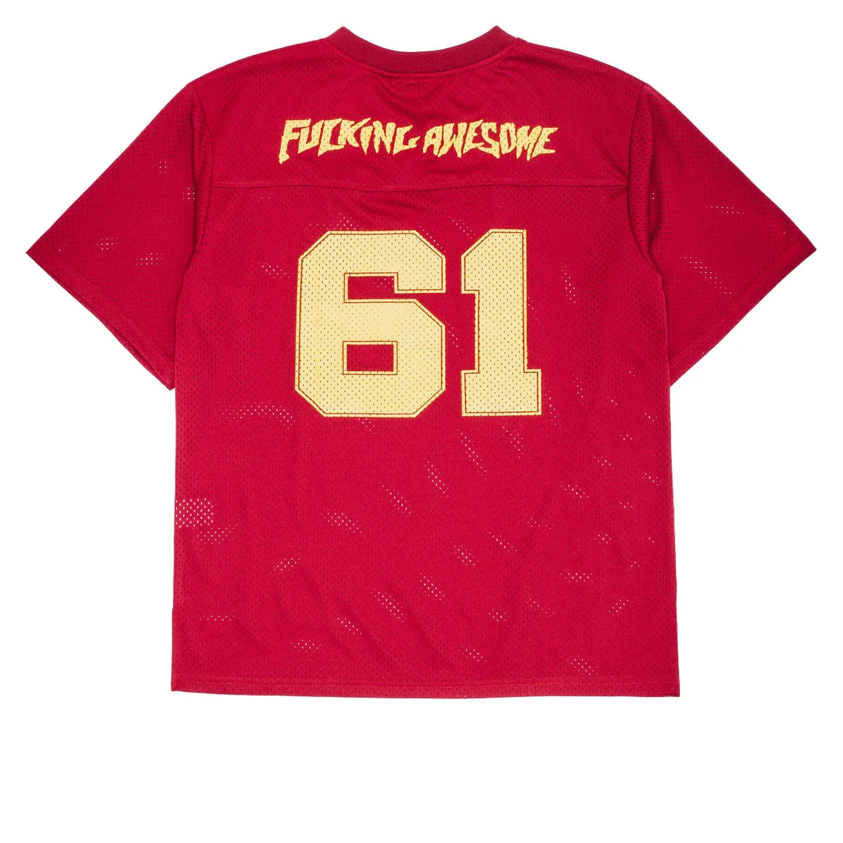 Fucking Awesome Stamp Logo Practice Jersey - Red Low Profile Pocket Design