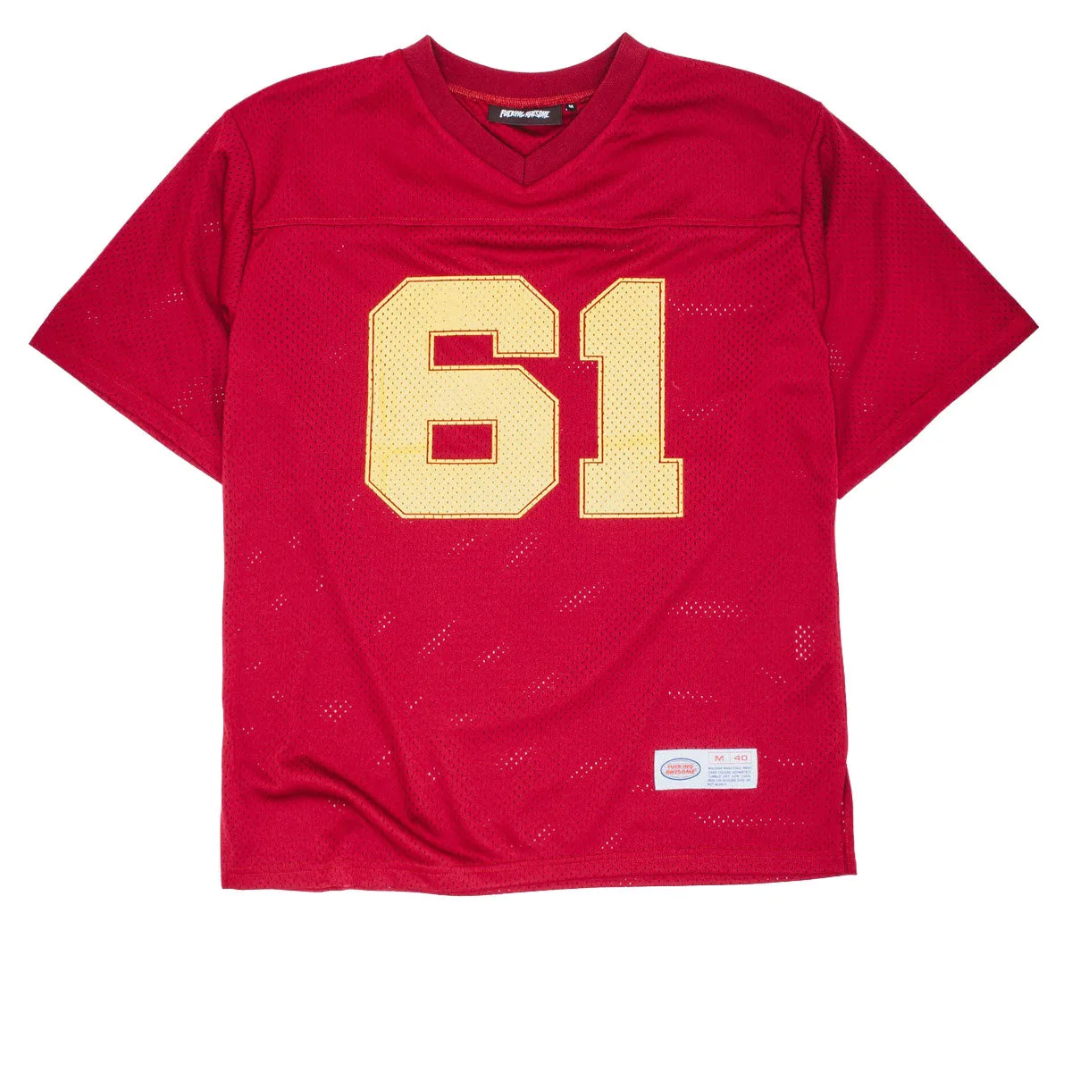 Fucking Awesome Stamp Logo Practice Jersey - Red Sustainable Choice Modern Appeal