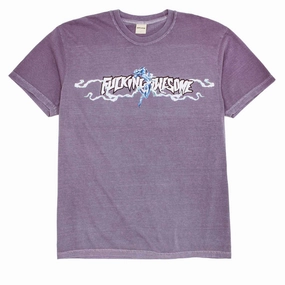 Holiday Comfort Style Lightweight Design Fucking Awesome Baskin Ribbons T-Shirt - Blackberry