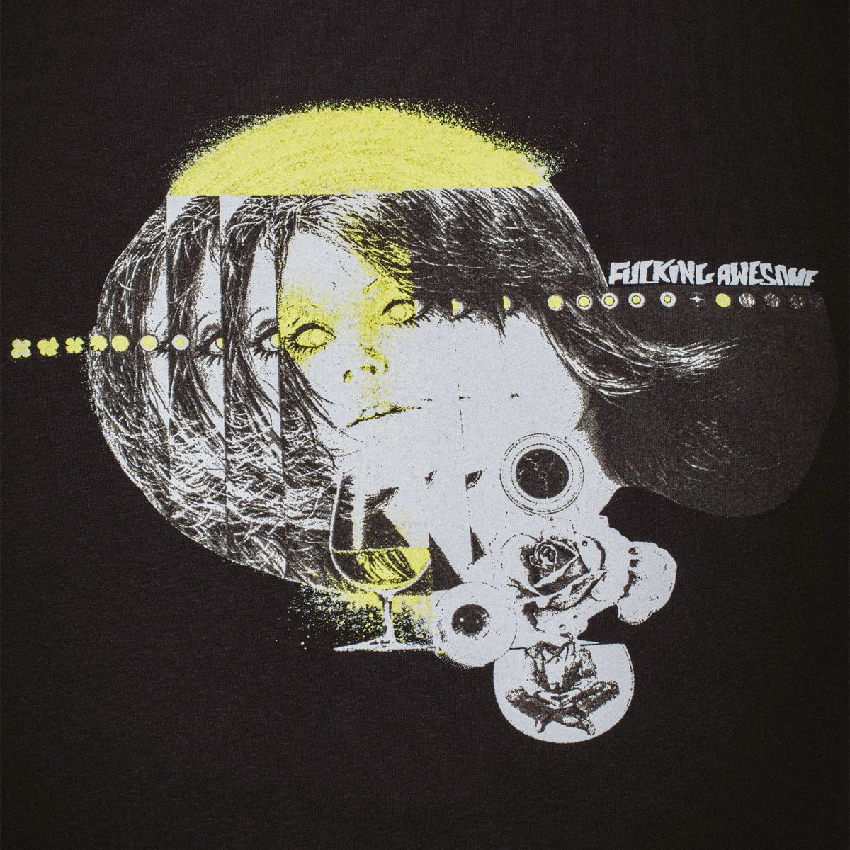 Fucking Awesome Brinda T-Shirt - Black Subtle Logo Placement