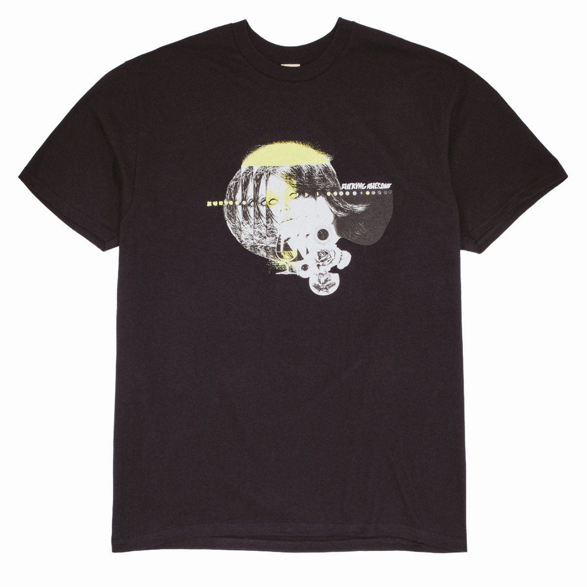 Comfortable Look Fucking Awesome Brinda T-Shirt - Black