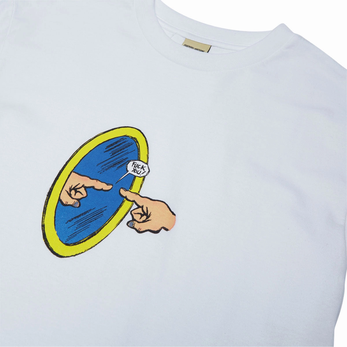 Outdoor Leisure Fucking Awesome Fuck You T-Shirt - White
