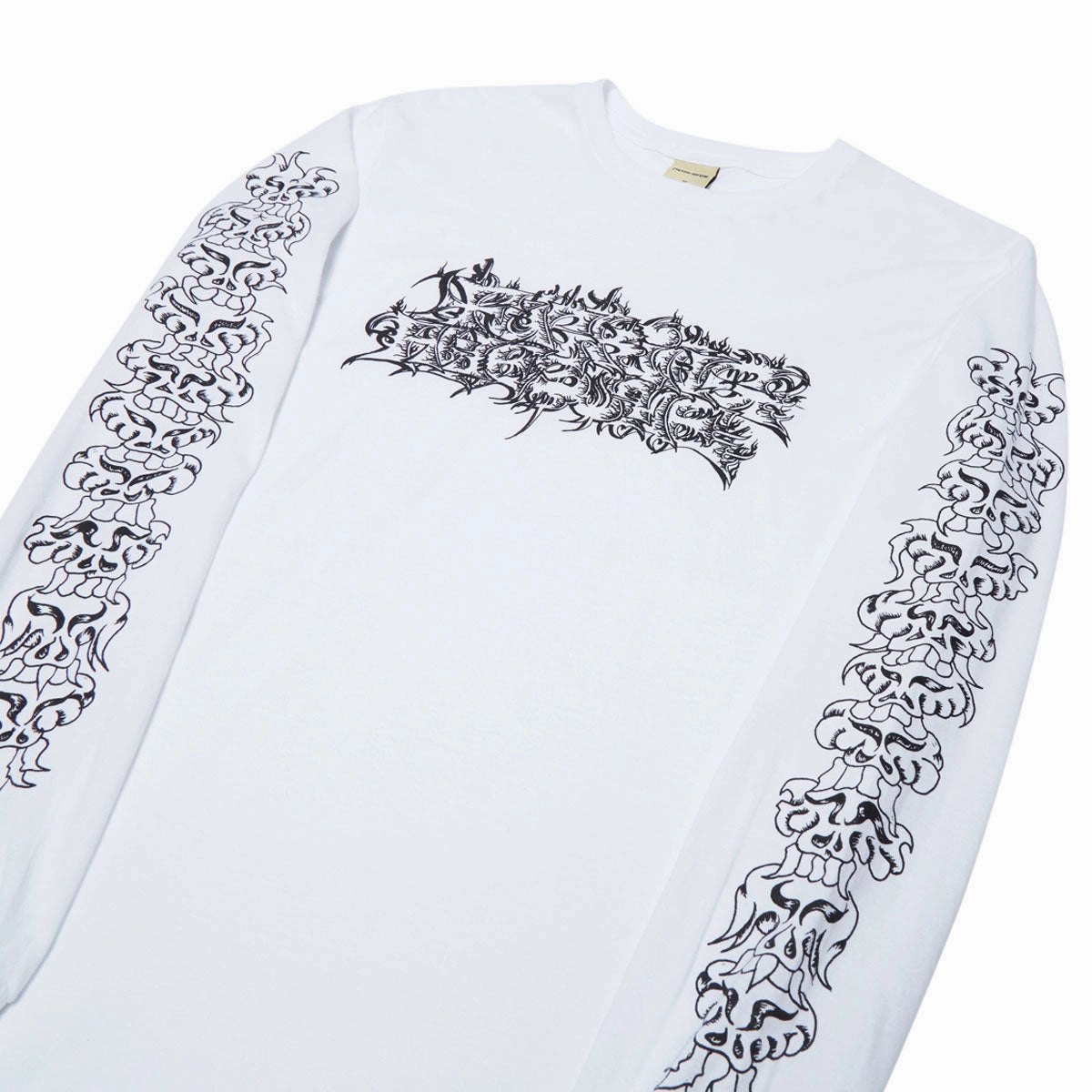 Moisture Management Fabric Fucking Awesome Savie Long Sleeve T-Shirt - White