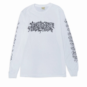Fucking Awesome Savie Long Sleeve T-Shirt - White ThermoregulatingFabric