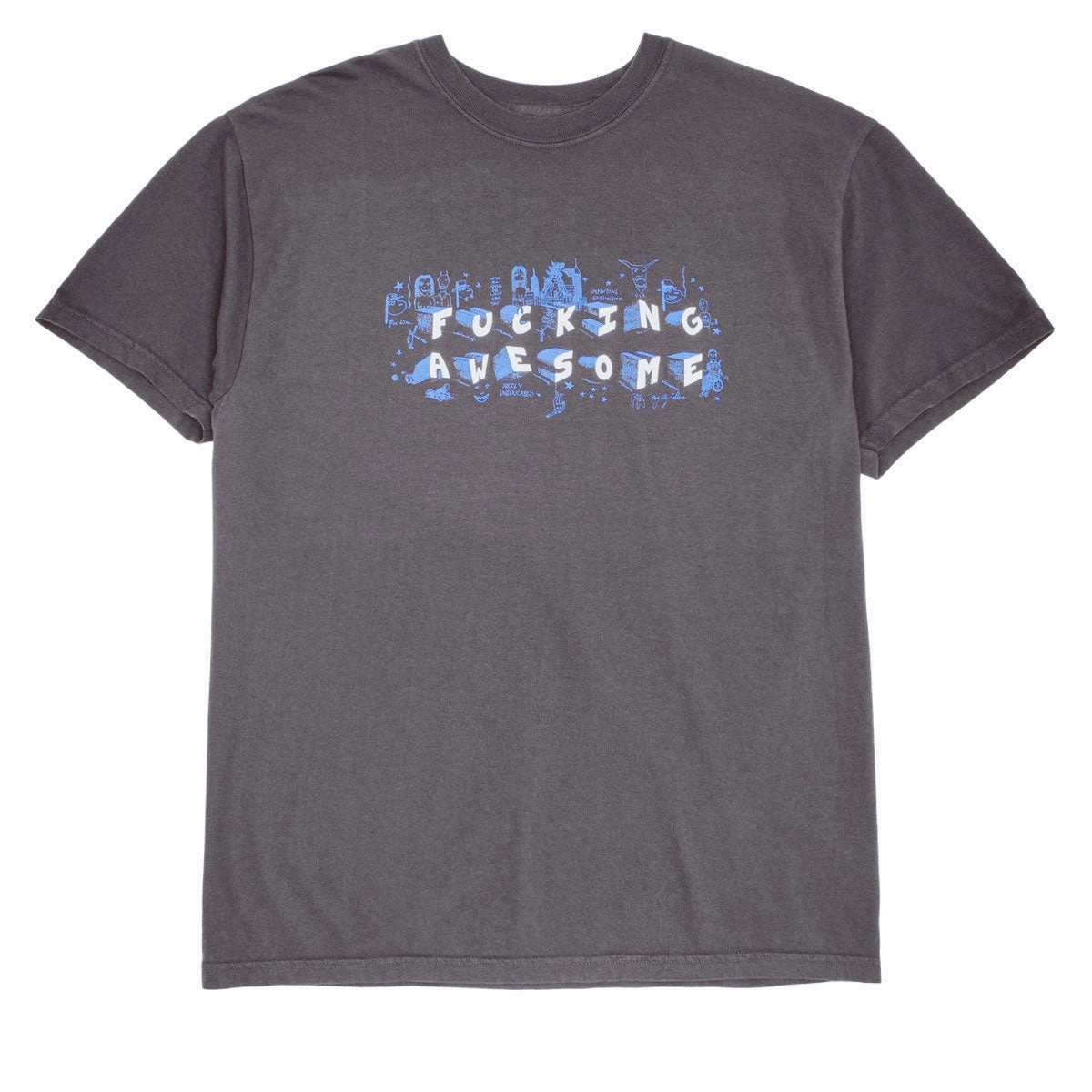 Fucking Awesome Screwball Loco T-Shirt - Pepper fade resistant color Cool and Relaxed