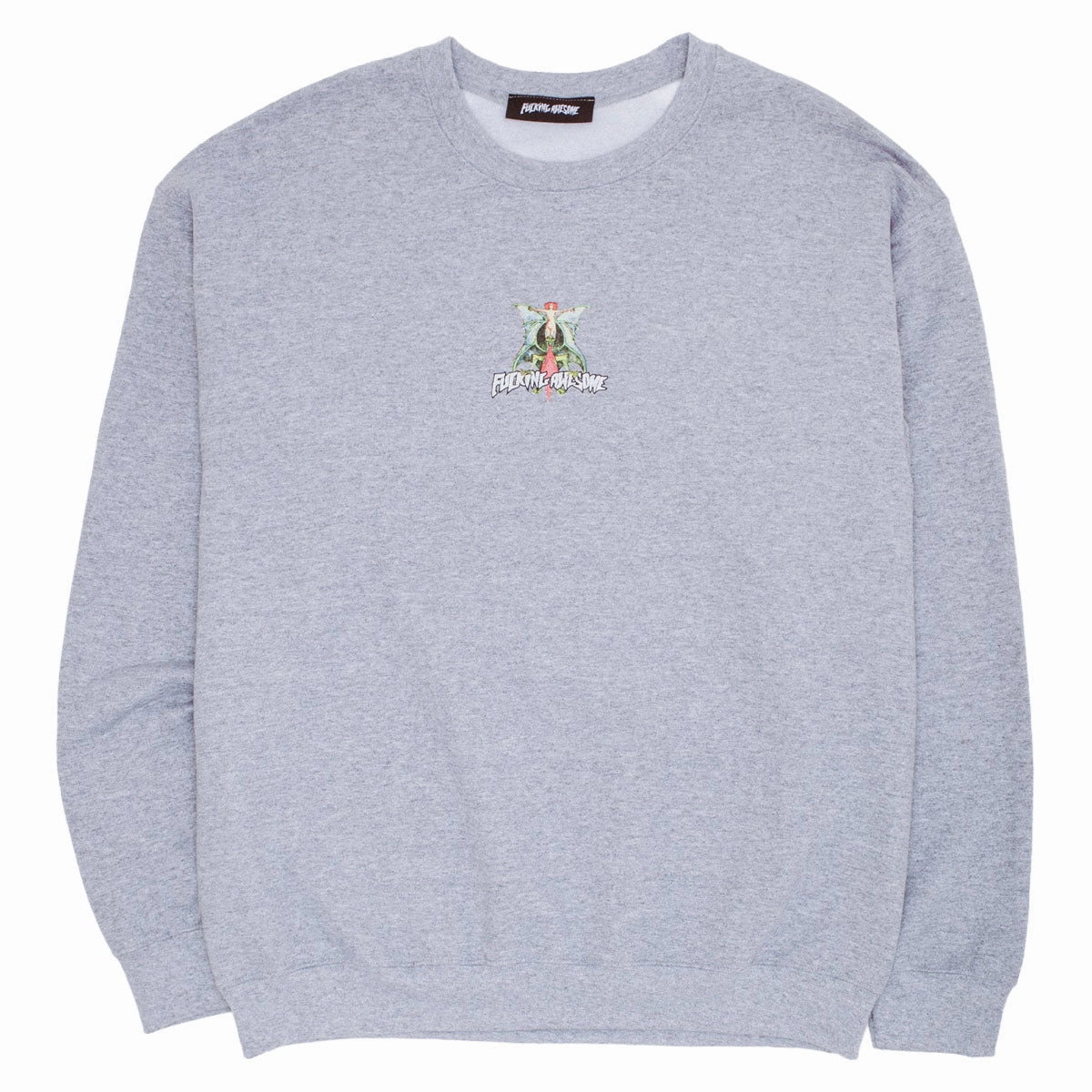 Skate Inspired Street Trend Fucking Awesome Time Bandits Crewneck Sweatshirt - Heather Grey