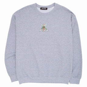 Fucking Awesome Time Bandits Crewneck Sweatshirt - Heather Grey Spider like