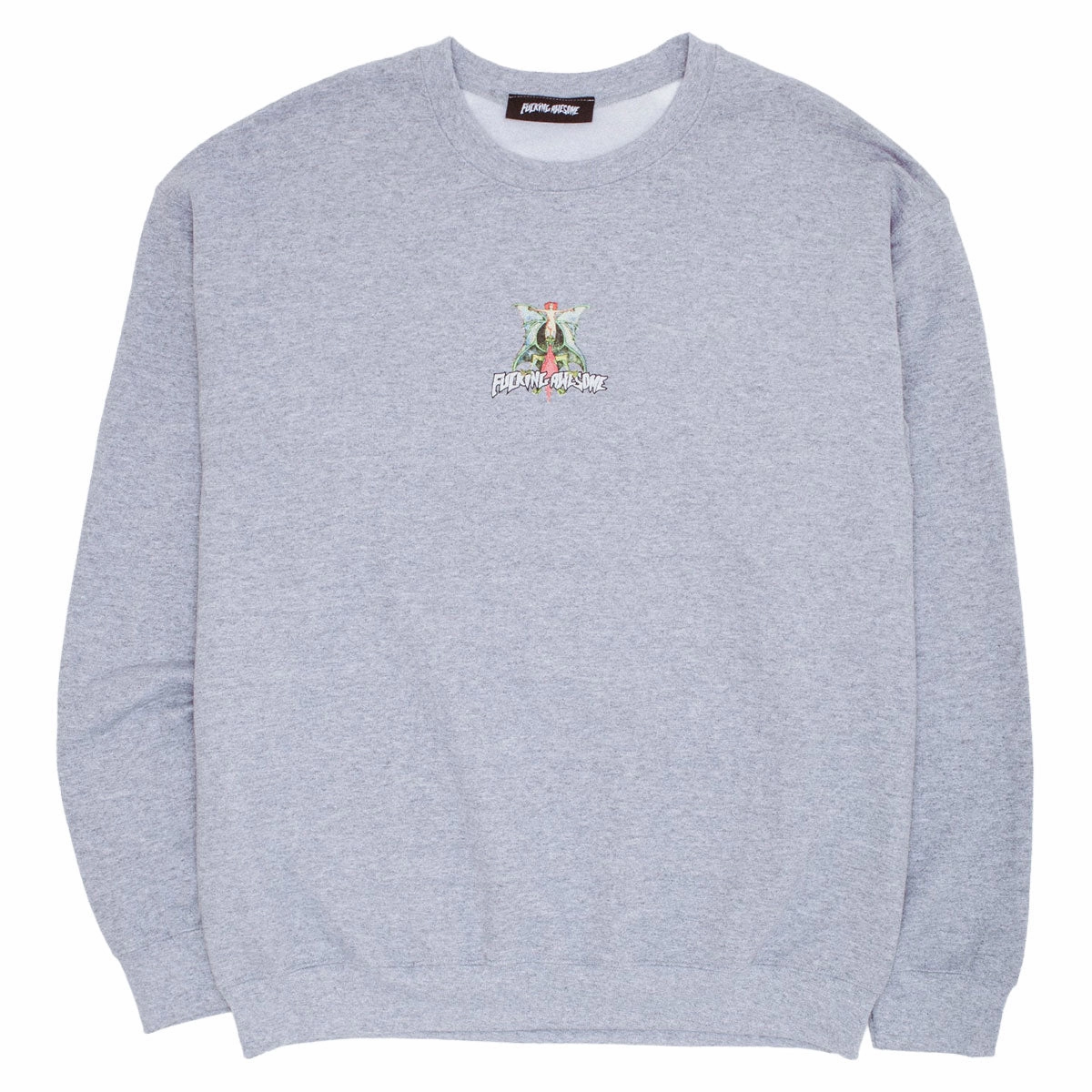 Fucking Awesome Time Bandits Crewneck Sweatshirt - Heather Grey Spider like