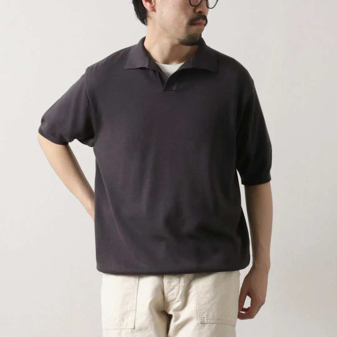 Simple Chic Street Trend FUJITO / Cotton Silk Skipper Polo