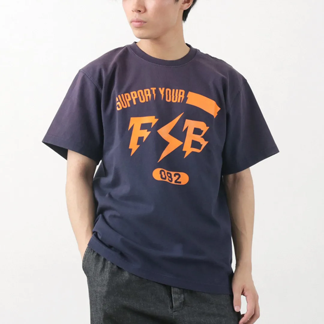 anti static FUJITO / Short Sleeve T-Shirt Impulse Logo Vintage Finish