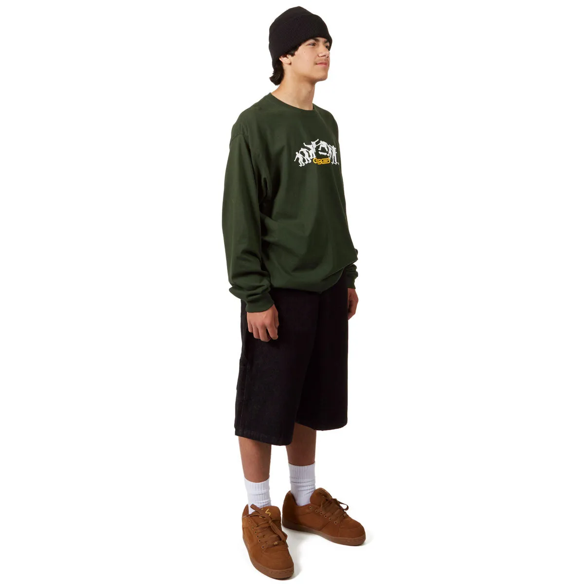 CCS Hammer Loop Jean Shorts - Black Adjustable Drawcord Comfort Cushion
