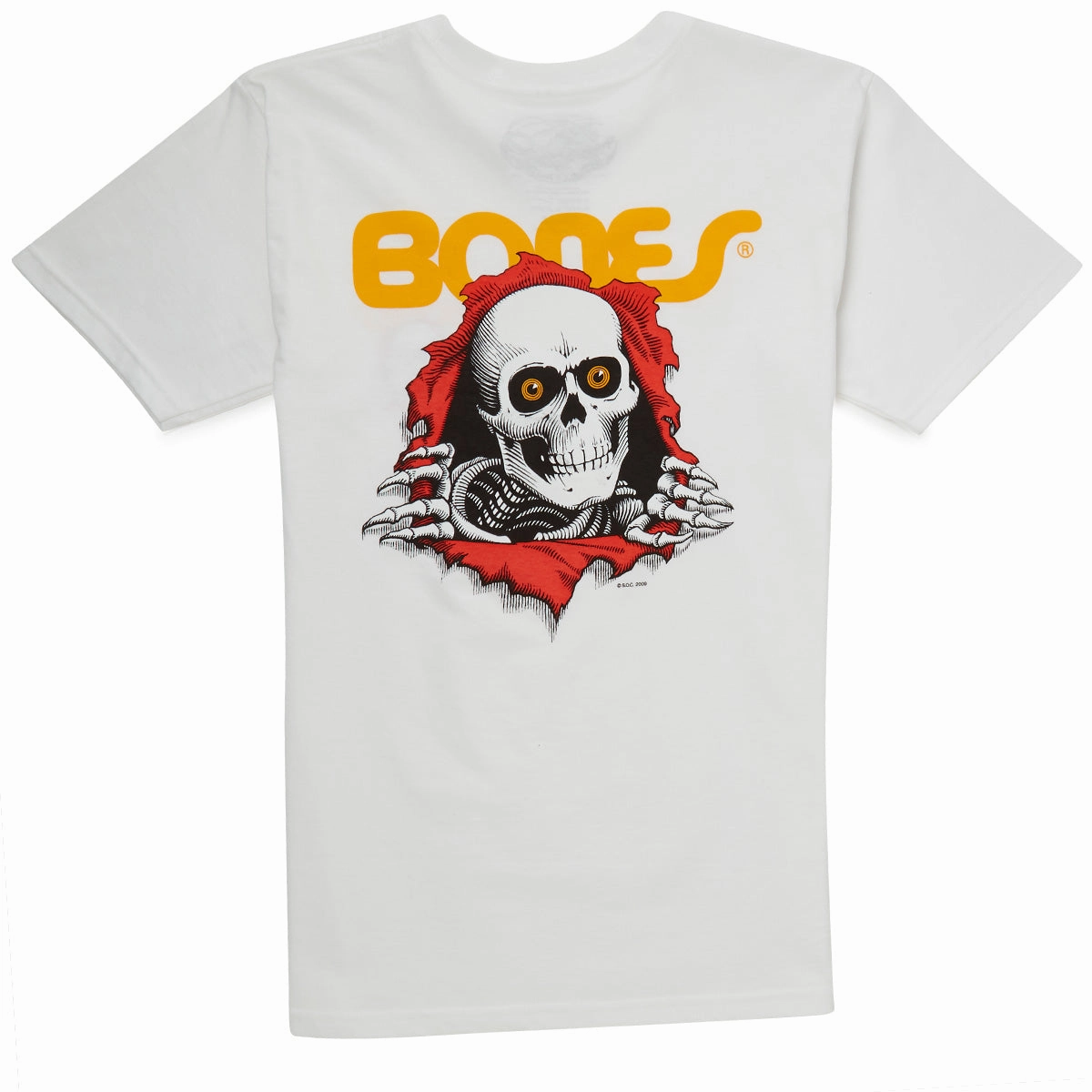 Powell-Peralta Ripper T-Shirt - White Cool Weather Wear
