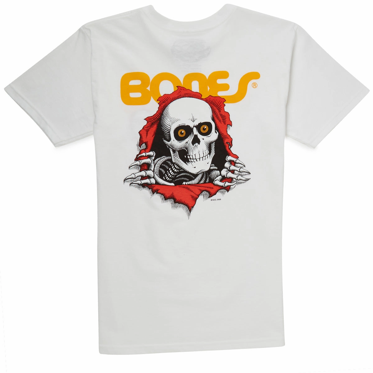 Powell-Peralta Ripper T-Shirt - White StretchReinforcedArmholes