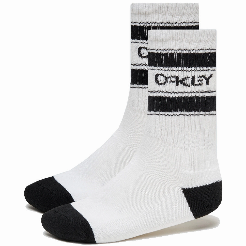 Oakley B1B Icon Socks (3 Pack) - White Heel Support Corporate