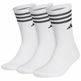 Compact Metropolis adidas Crew Socks (3 Pack) - White