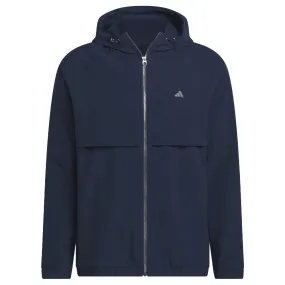 Sleek Comfort Quick Release Buckles adidas Go-to Full-Zip Windbreaker - Collegiate Navy