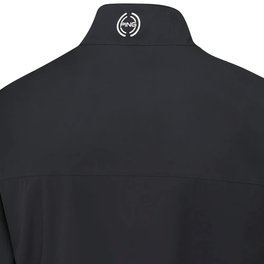 Ping AquaDrive Waterproof Jacket - Black ReflectiveTrimDetails Classic Ribbed Cuffs