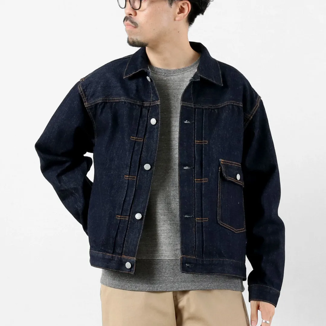 ORDINARY FITS / 1st Type Denim Jacket One Washed Temperature control Stretch Material