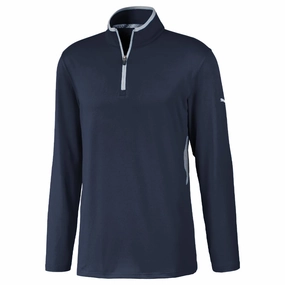 Comfy Layers Puma Rotation 1/4 Zip Sweater - Navy Blazer