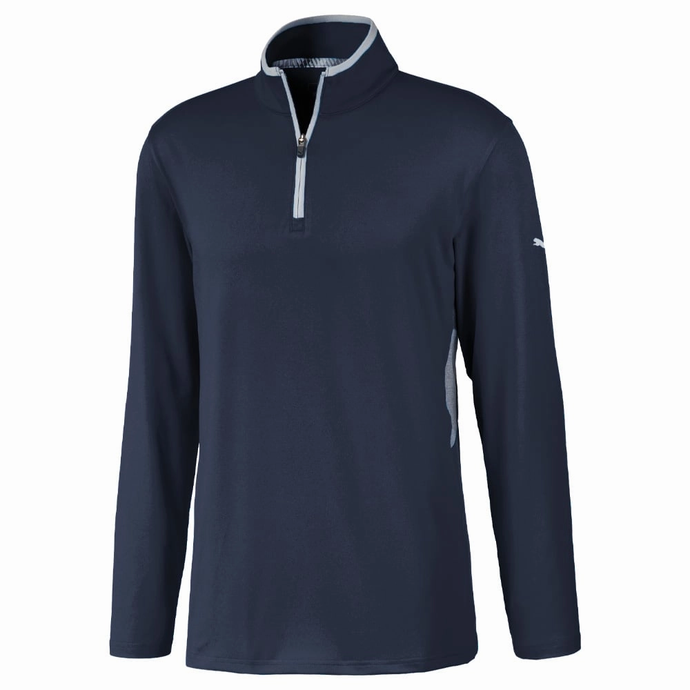 Puma Rotation 1/4 Zip Sweater - Navy Blazer swimming suitable Office Casual